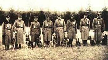 Prvn zkouka policejnch ps eskoslovenskho etnictva v Praze - 27.11. 1921